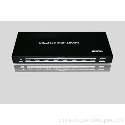 1x8 HDMI Splitter, 1-in-8 Out, Supports 3D at 1,080p